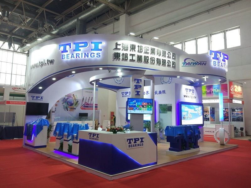 Trade show booth construction for CCMT in Shanghai