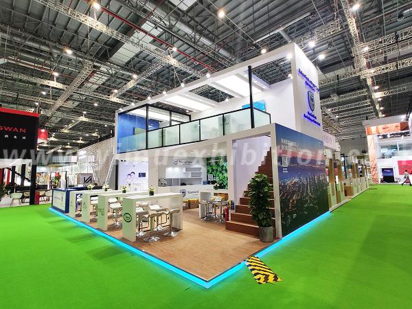 Double deck booth design in CIIE Expo