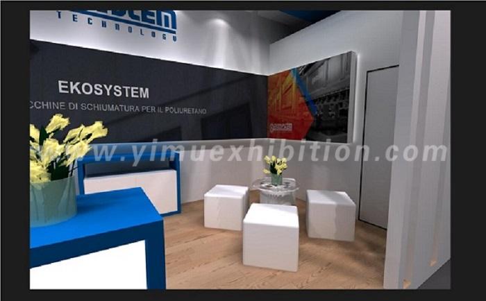 PU China trade show exhibition display stand design